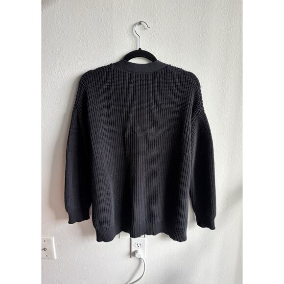 Jenni Kayne Cotton Cocoon Cardigan Black XXS - Picture 7 of 8